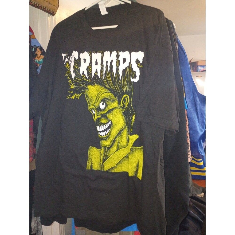 The Cramps Mohawk black rock band T Shirt Rock Tee Metal rare size xxl 2x